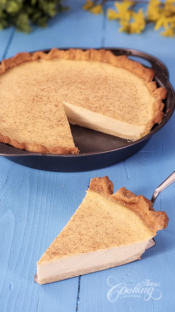 Classic Custard Pie - buttery crust with custard filling