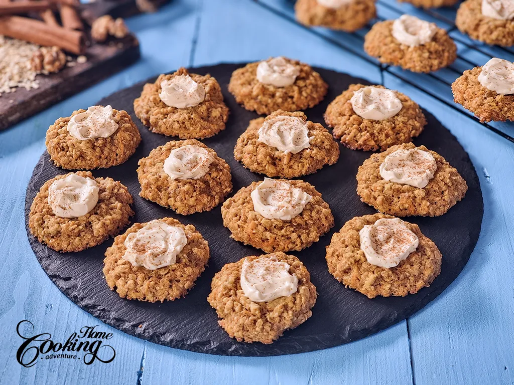 Carrot Cake Thumbprint Cookies