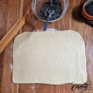Roll the dough into a rectangle