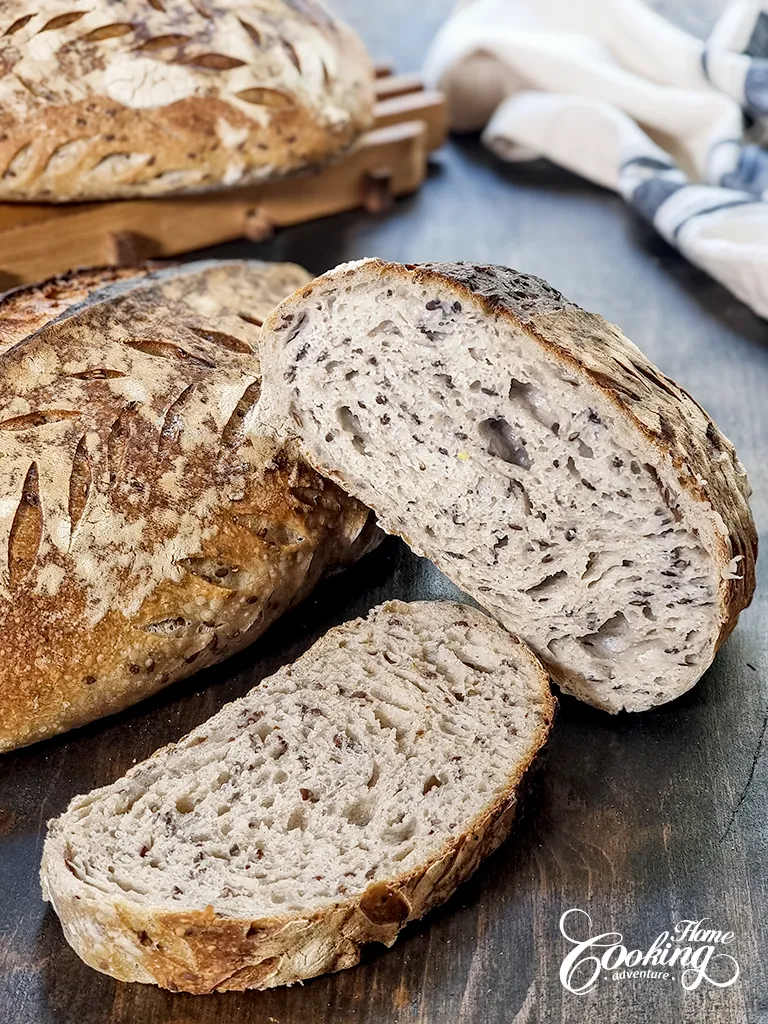 Sourdough Bread with Flaxseeds