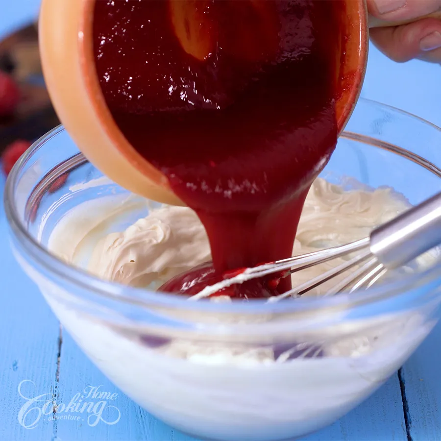 Chocolate Raspberry Cake Roll - step19
