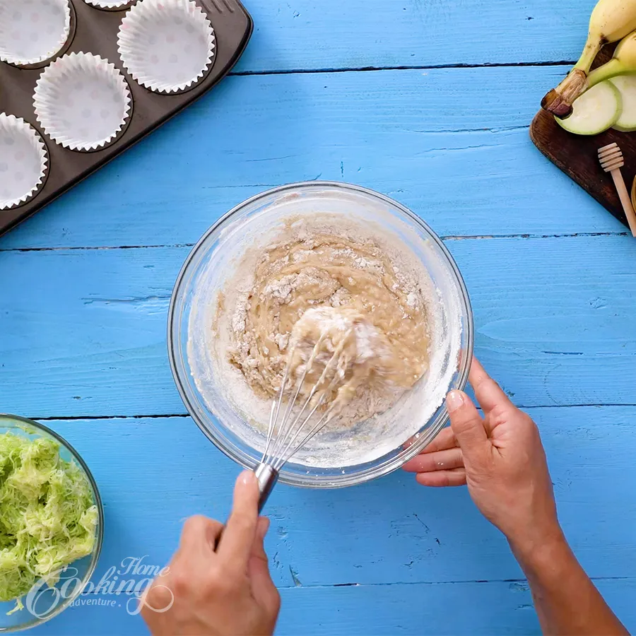 Banana Zucchini Chocolate Chip Muffins - step16