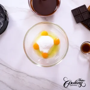 Chocolate Cranberry Cake - preparing the cake batter