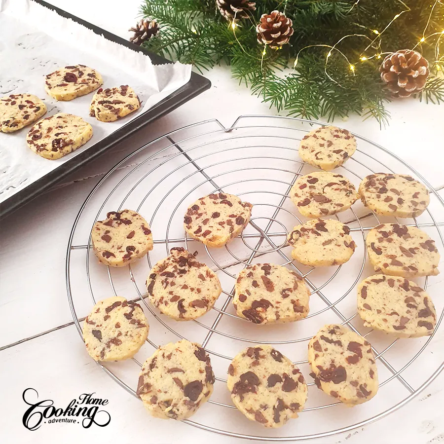 Chocolate Cranberry Sugar Cookies - step13