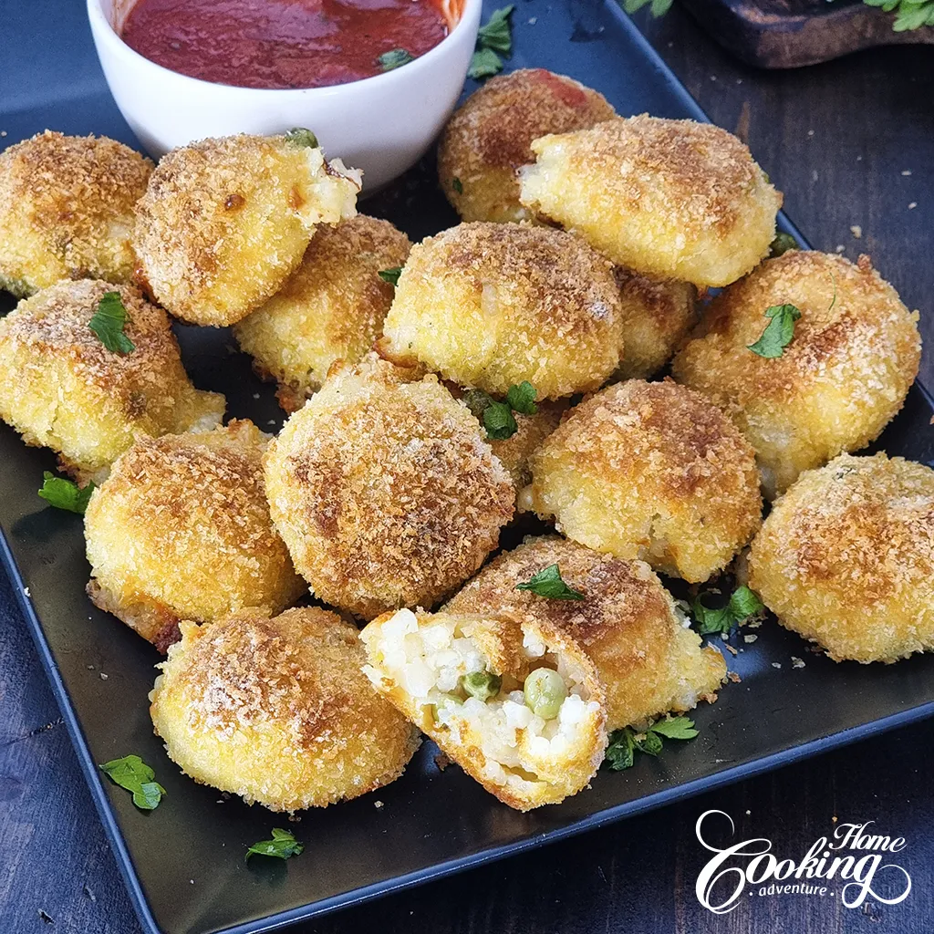 Freshly baked in panko breadcrumbs