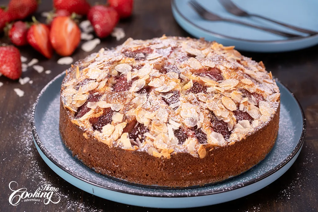 Strawberry Frangipane Cake