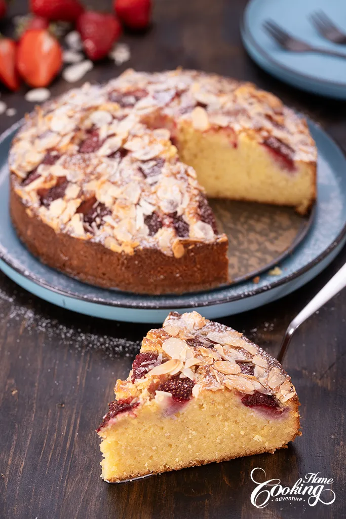 Strawberry Frangipane Cake