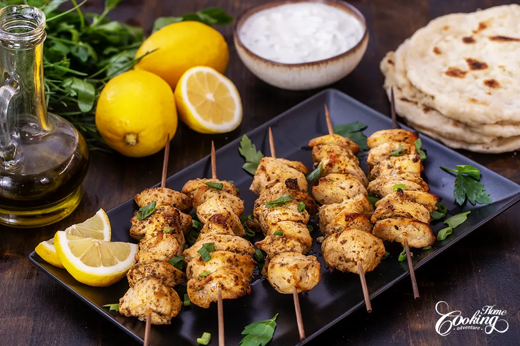 Souvlaki de Pollo al Limón