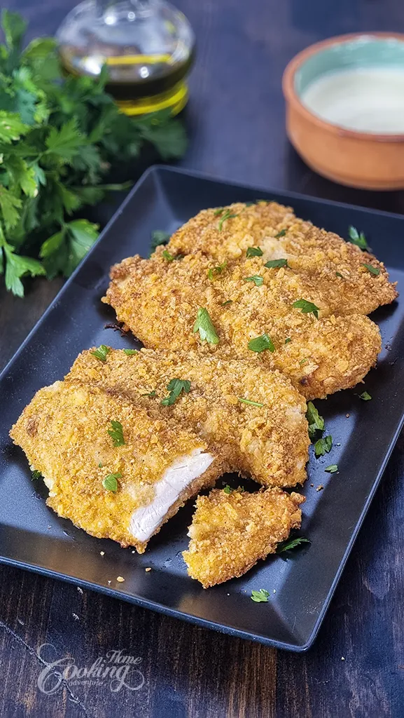 Pollo al Horno con Cheddar y Panko