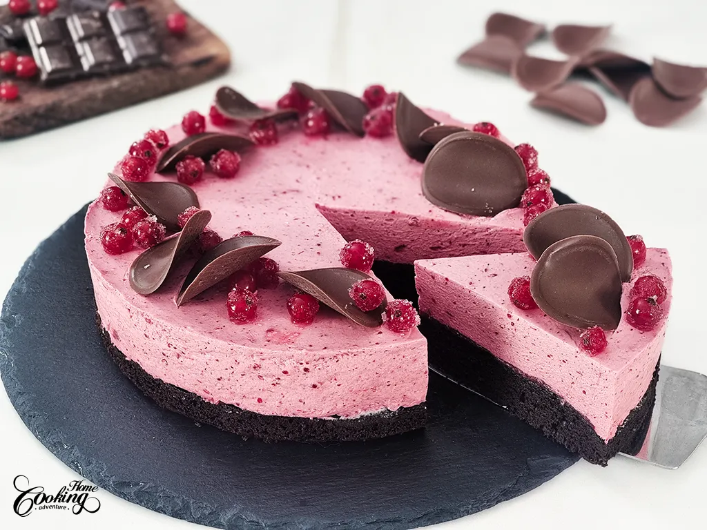 Chocolate Cranberry Mousse Cake