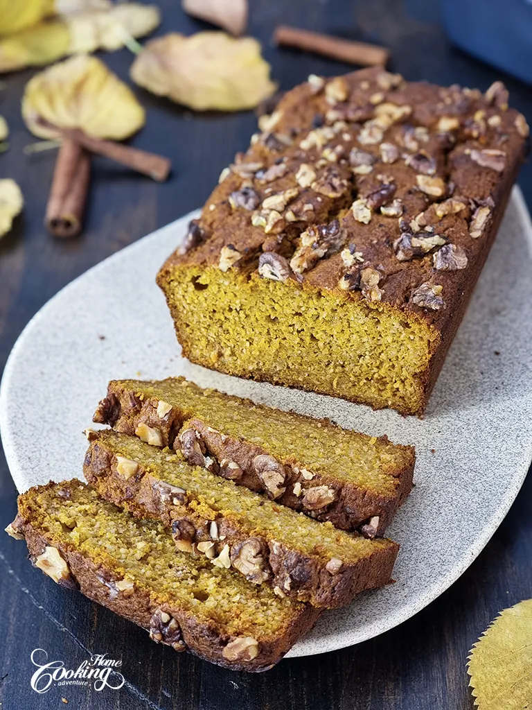 Healthy Pumpkin Oatmeal Bread