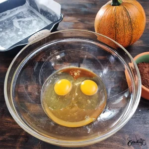 healthy pumpkin brownies - step1