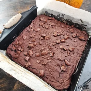 healthy pumpkin brownies - step10
