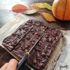 healthy pumpkin brownies - step11