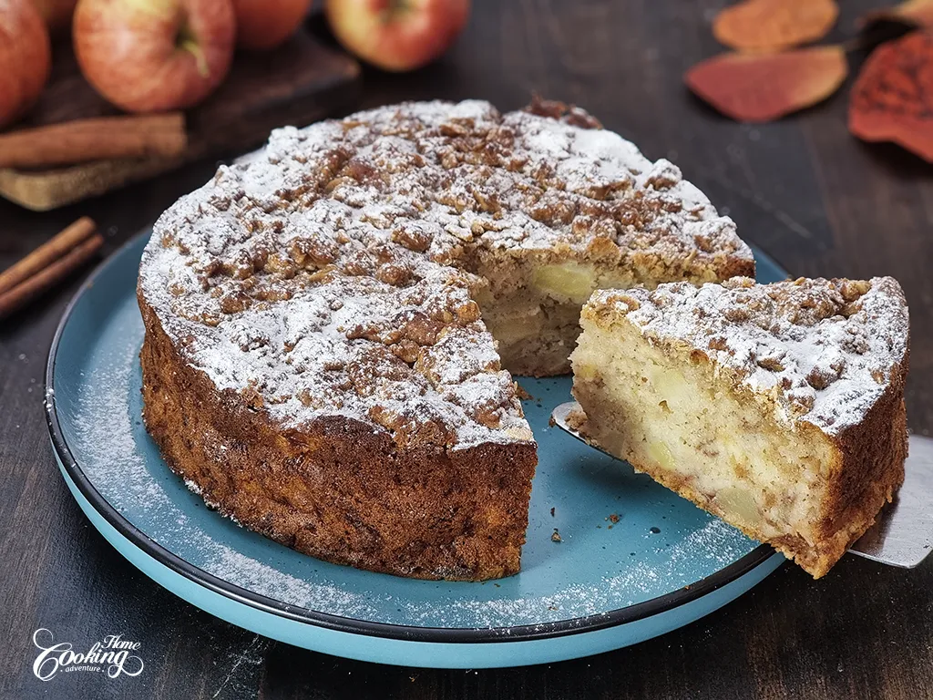 Easy Apple Crumb Cake - No Eggs, No Refined Sugar