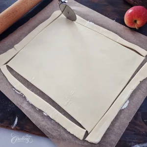 Puff Pastry Apple Tart with Vanilla Pastry Cream - step16