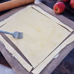 Puff Pastry Apple Tart with Vanilla Pastry Cream - step17