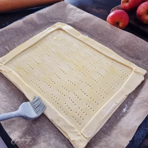 Puff Pastry Apple Tart with Vanilla Pastry Cream - step20