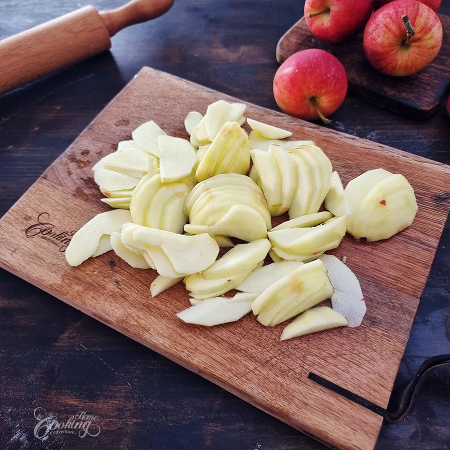 Puff Pastry Apple Tart with Vanilla Pastry Cream - step21