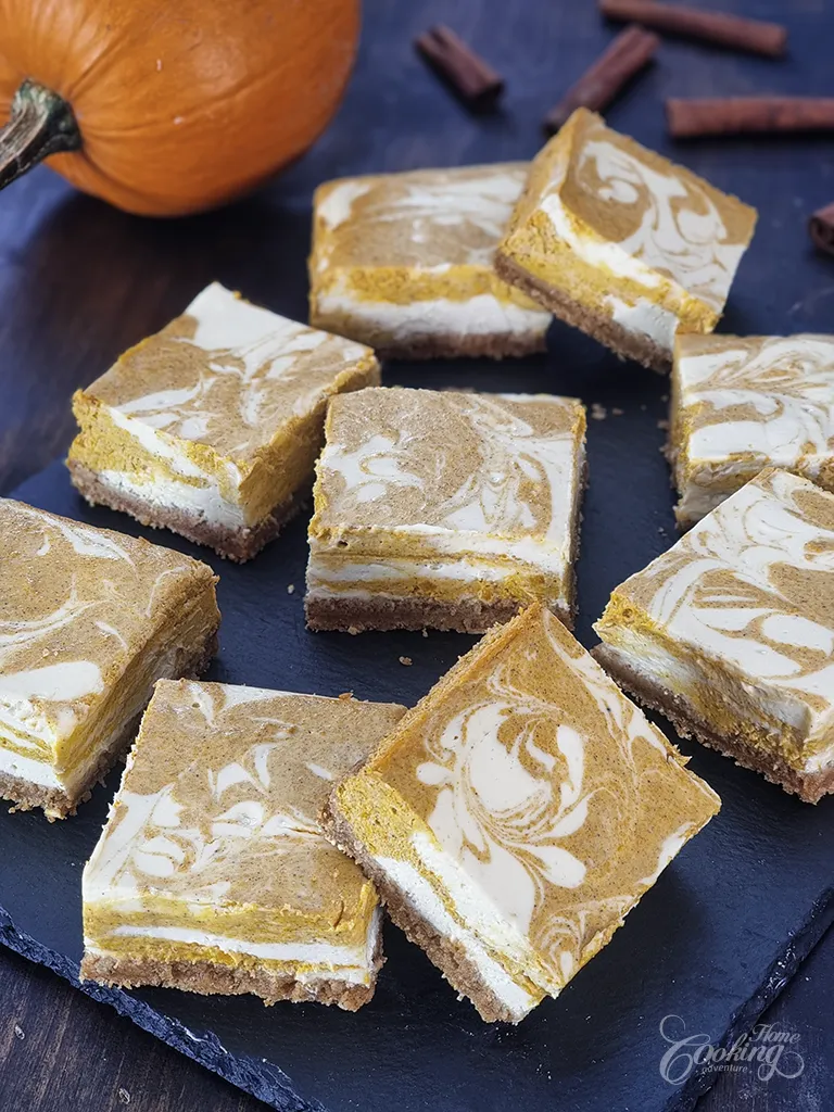 Pumpkin Cheesecake Bars
