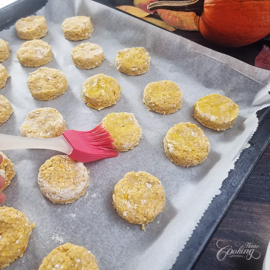 Pumpkin Oatmeal Cottage Cheese Biscuits - step10