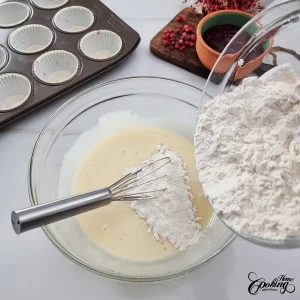 cranberry crumble muffins - step6