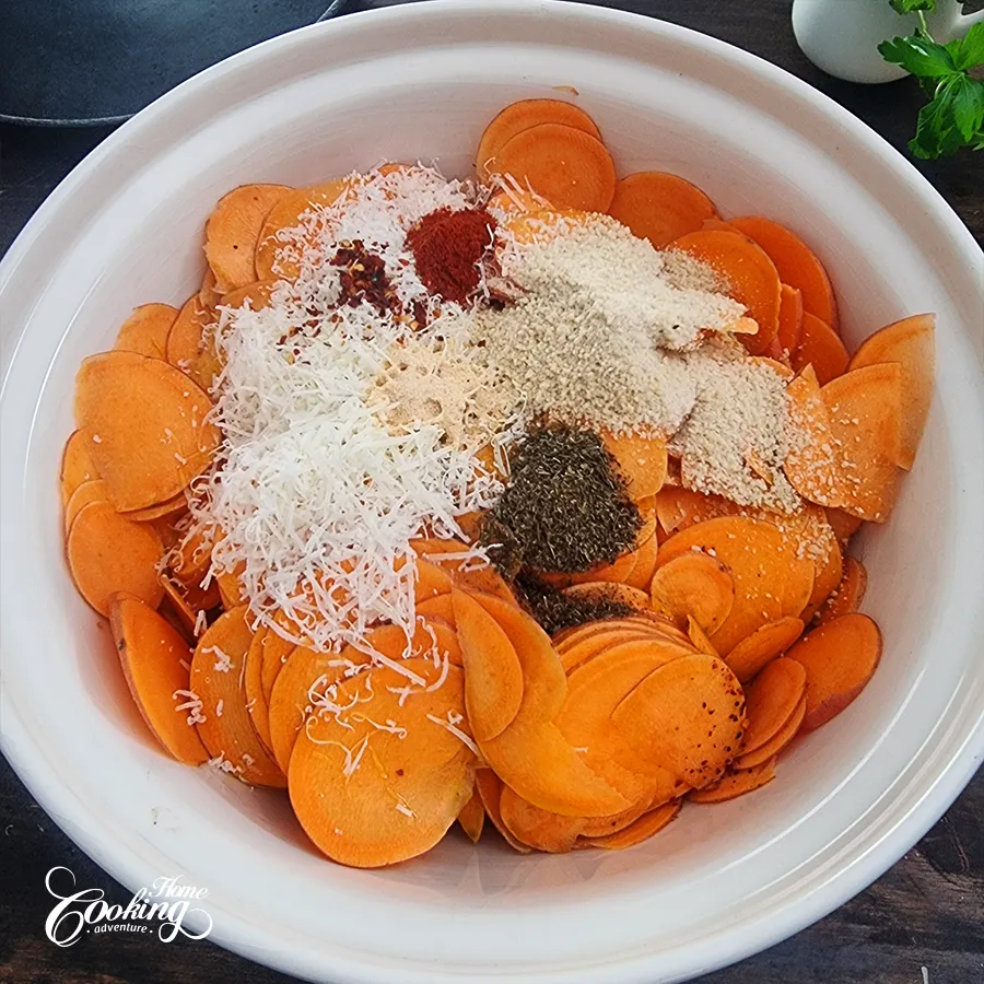 Crispy Sliced Sweet Potatoes - step3