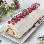 No-Bake Ladyfinger Cranberry Cake Roll