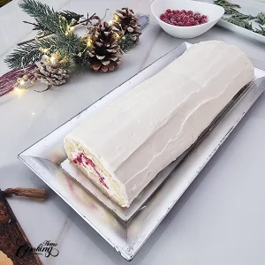 No-Bake Ladyfinger Cranberry Cake Roll - step30