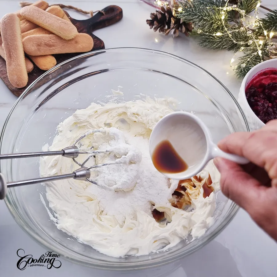 No-Bake Ladyfinger Cranberry Cake Roll - step9