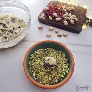 Pistachio Cranberry White Chocolate Truffles - step11