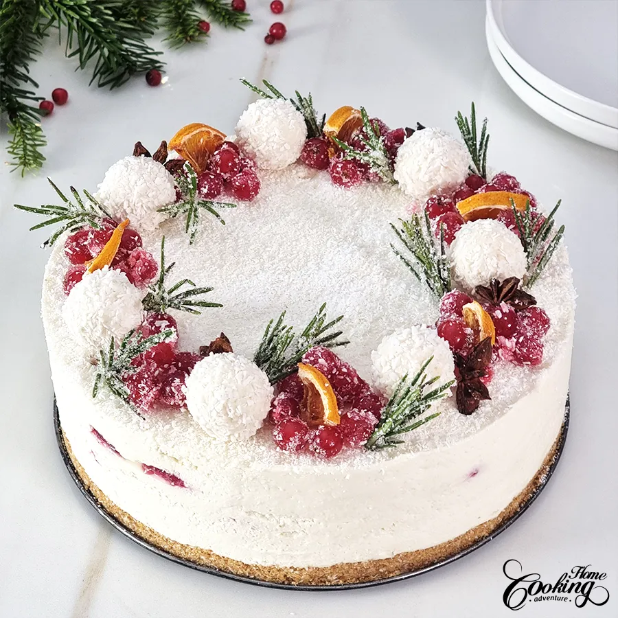 White Chocolate Cranberry Cheesecake - step43