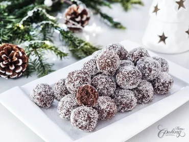 Chocolate Coconut Snowball Truffles
