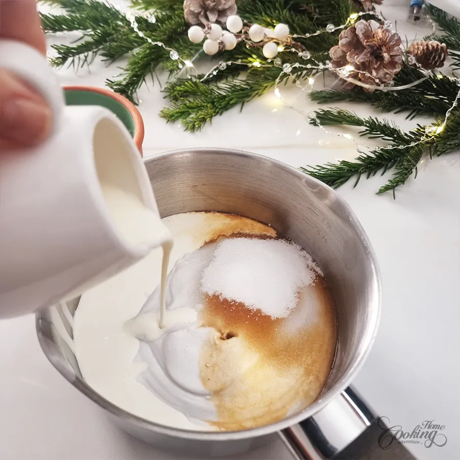 coconut cranberry panna cotta - step2