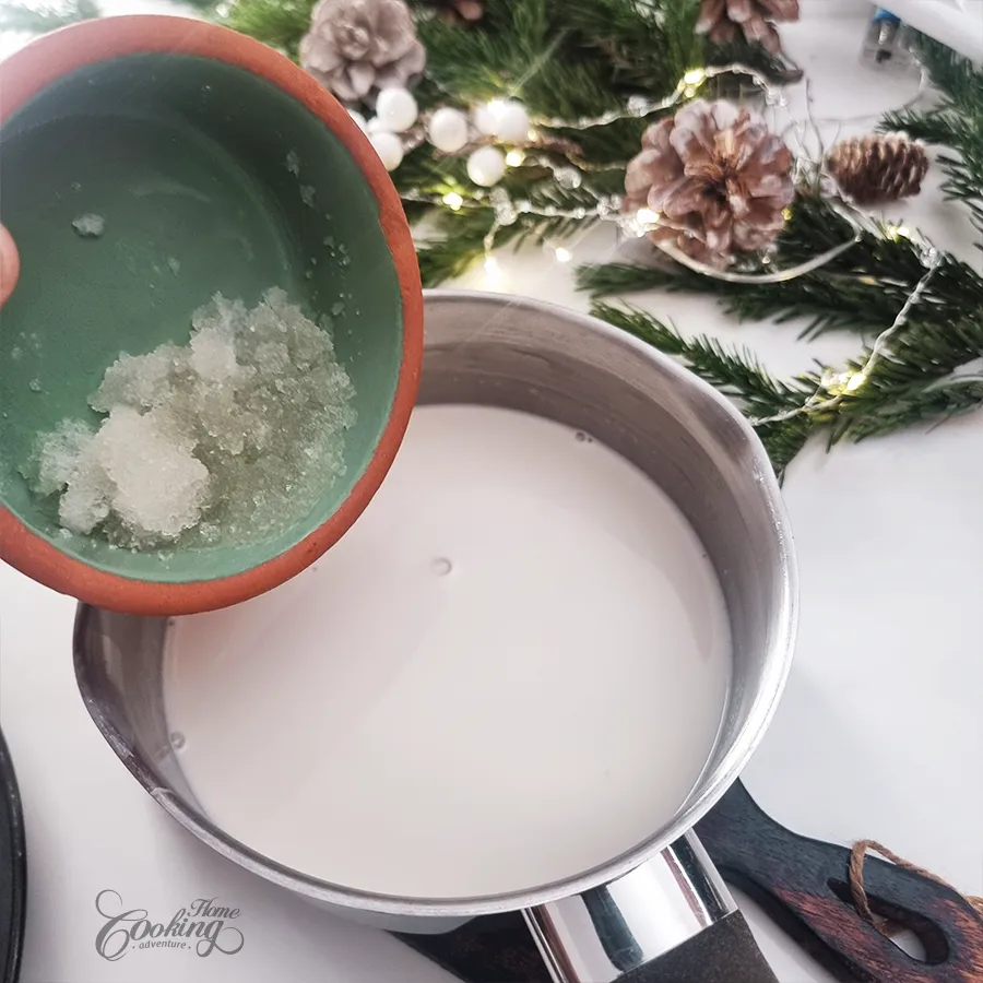 coconut cranberry panna cotta - step7