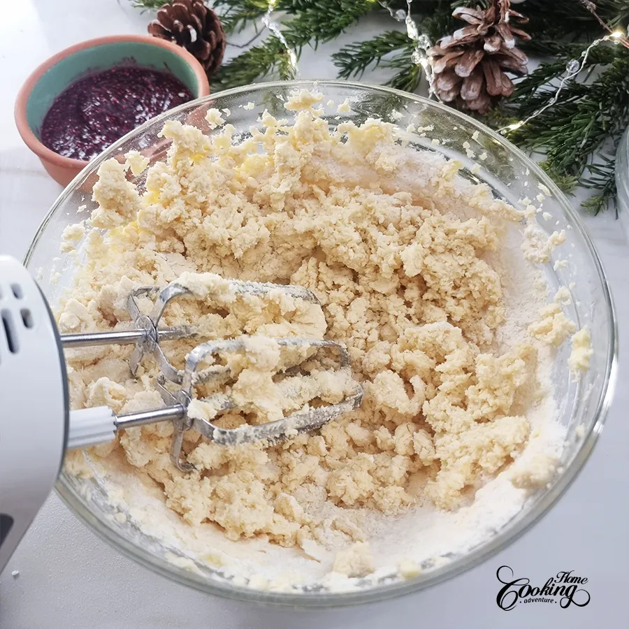 raspberry coconut thumbprint cookies - step13
