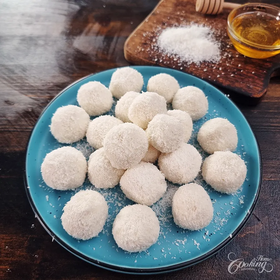 cottage cheese coconut truffles - step11