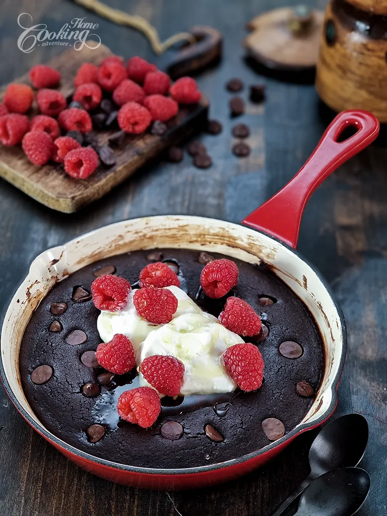 Gluten-Free Skillet Brownie - No Refined Sugar