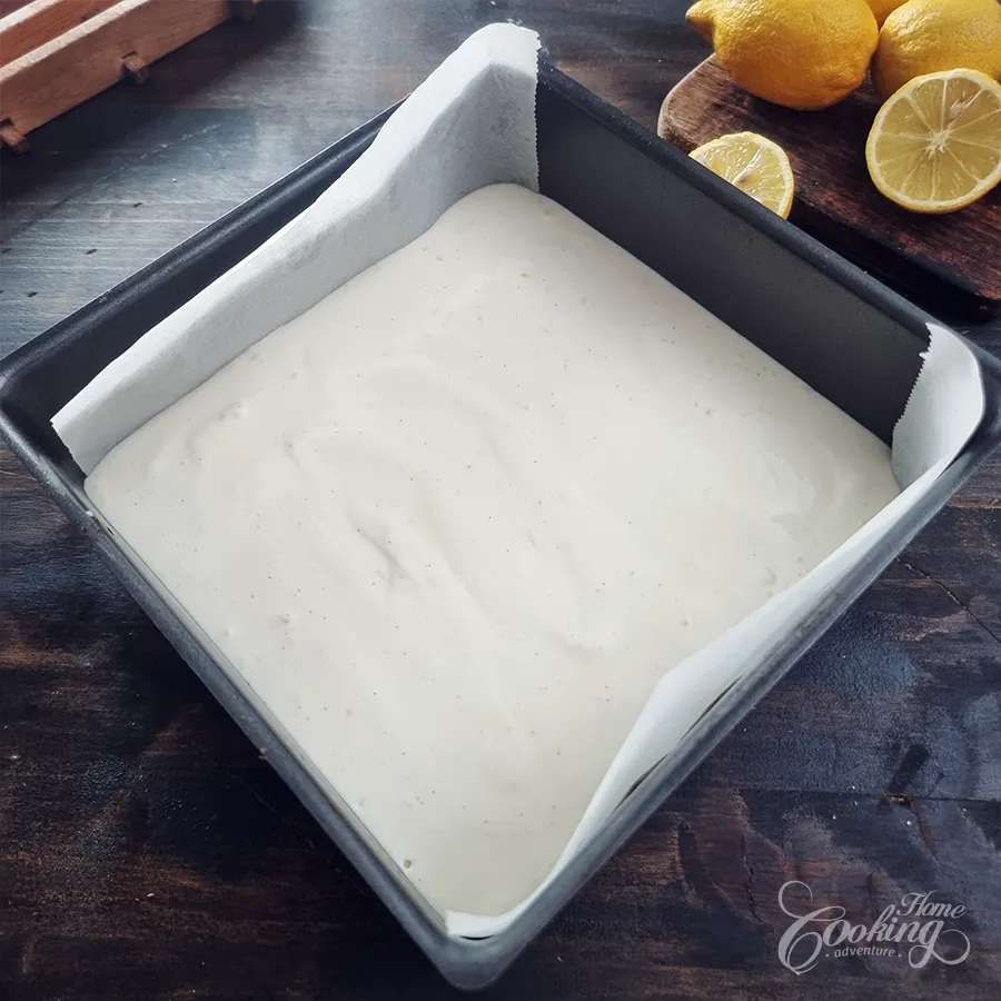 lemon cottage cheese cheesecake bars - step14