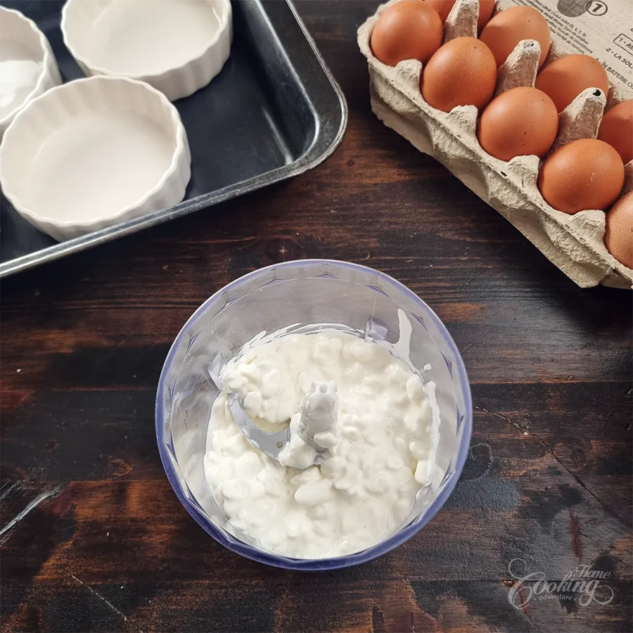 Cottage Cheese Creme Brulee - step1