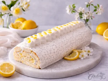 Ladyfinger Lemon Poppy Seed Cake Roll