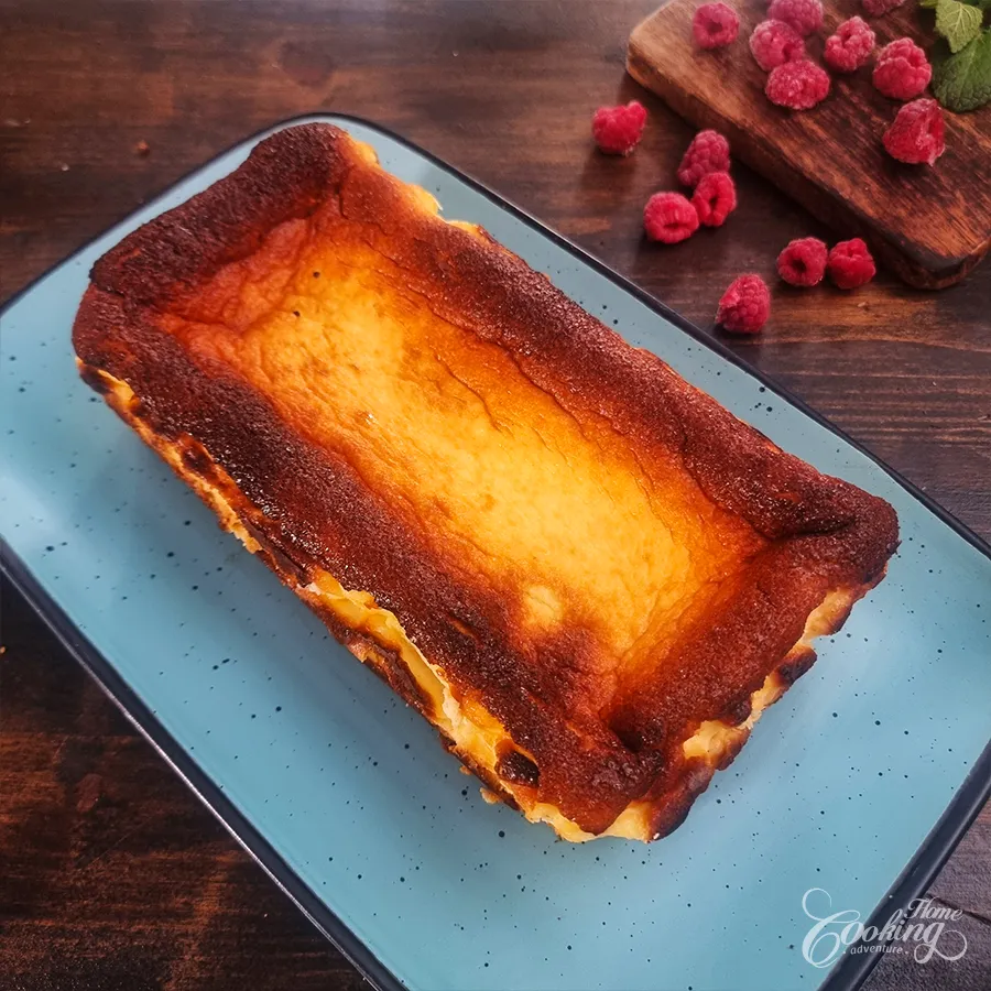 Loaf Basque Burnt Cheesecake - step12