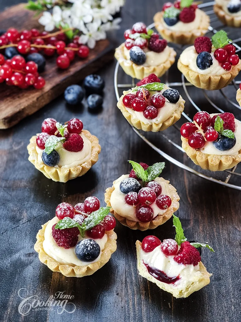 Mini Berry Tarts with Vanilla Pastry Cream