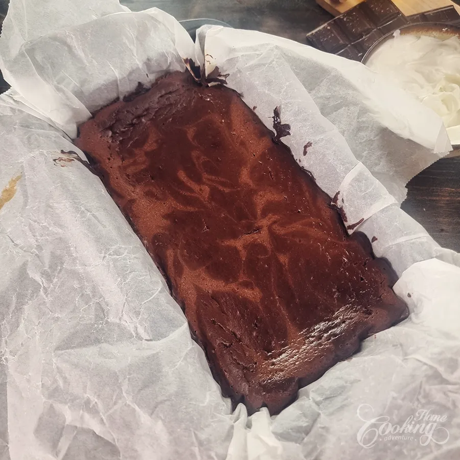 chocolate cottage cheese cheesecake - step17