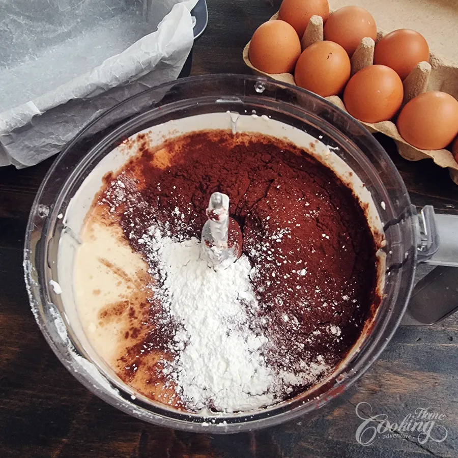 chocolate cottage cheese cheesecake - step7