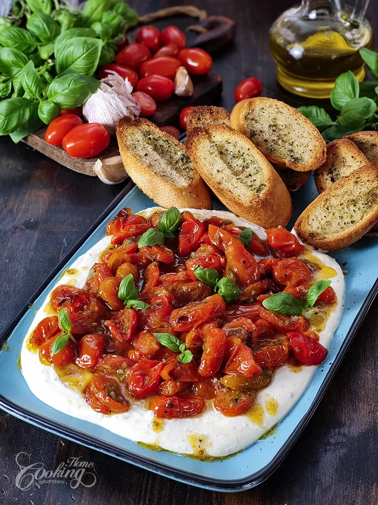 Whipped Feta Dip with Roasted Cherry Tomatoes