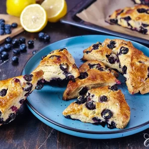 Lemon-Blueberry-Scones-No-Refined-Sugar