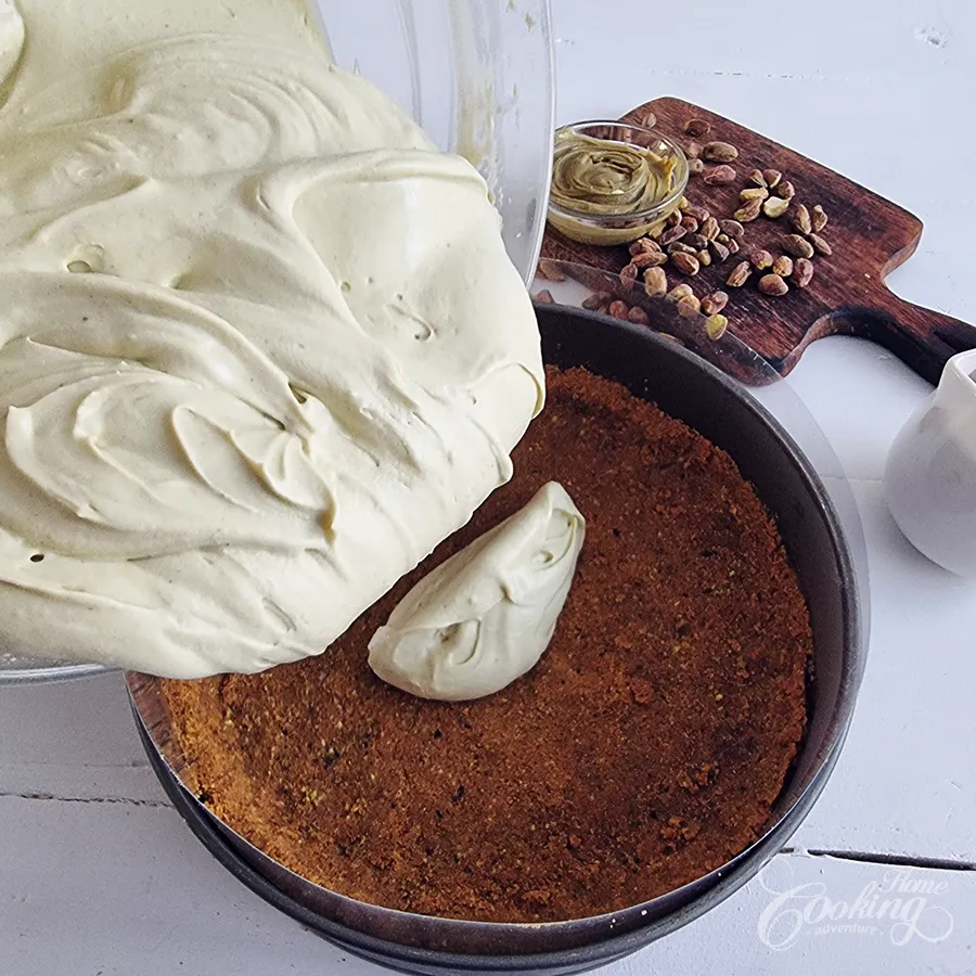 No-Bake Pistachio Cheesecake - step24