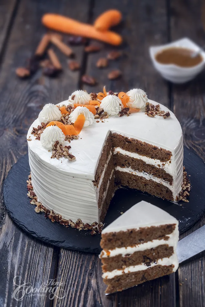 Best Ever Refined Sugar Free Carrot Cake Slice