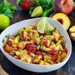 peach salsa -summer appetizer